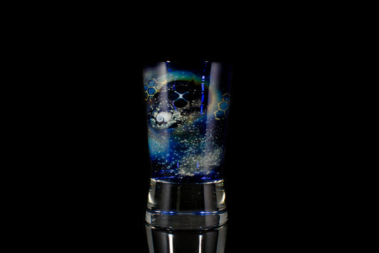 Trinkglas by Mo_meltdown X Smurf_glass_art